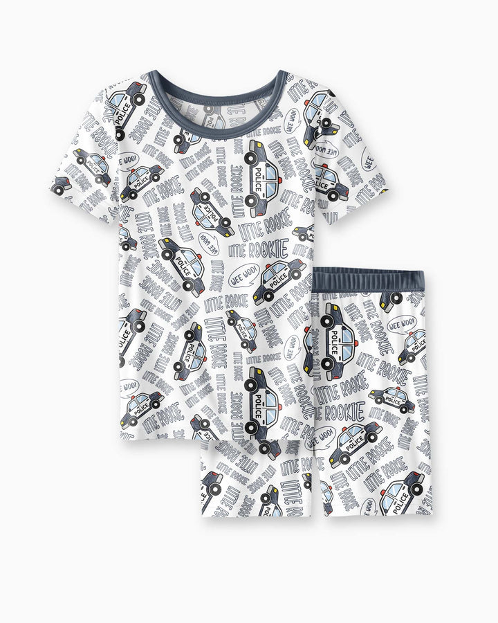 Little Rookie Bamboo Two Piece Short Sleeve Shorts Pajama Set