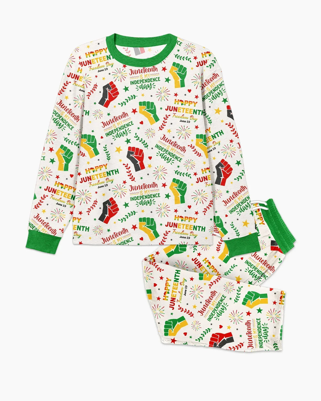 Happy Juneteenth Freedom Day Bamboo Men's Pajama Set