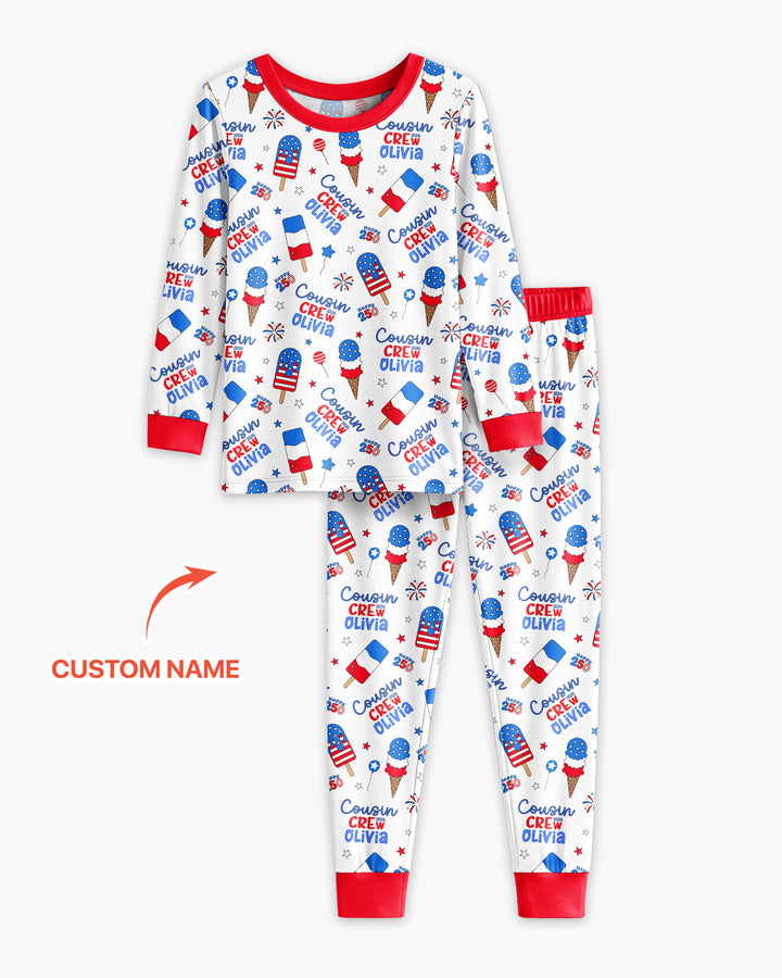 Conjunto de pijama de dos piezas de bambú con mangas largas, plantilla PERSONALIZADA