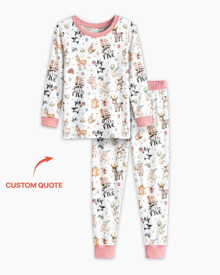 Conjunto de pijama de dos piezas de bambú con mangas largas, plantilla PERSONALIZADA
