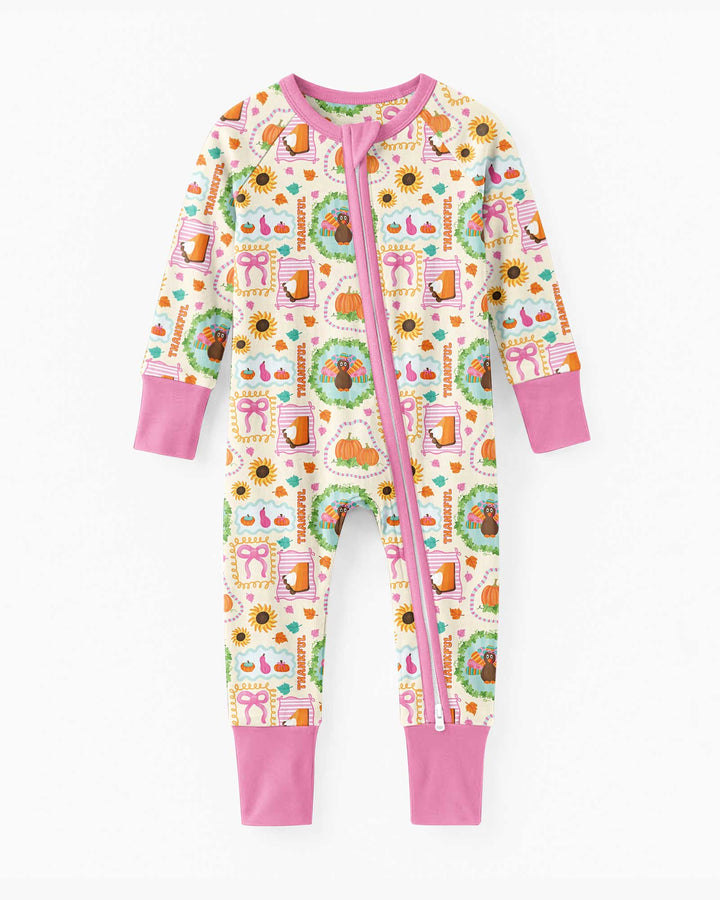 Sweet Thanksgiving Harvest Bamboo Convertible Zippy