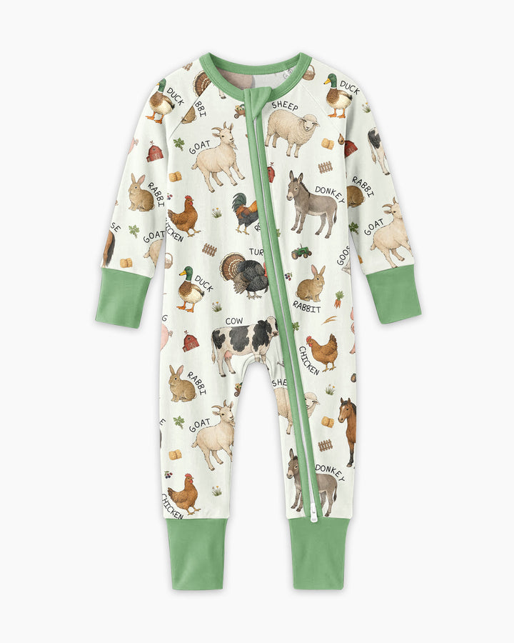 Barnyard Animals Bamboo Convertible Zippy