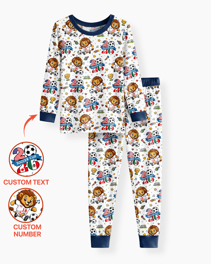 Conjunto de pijama de dos piezas de bambú con mangas largas, plantilla PERSONALIZADA