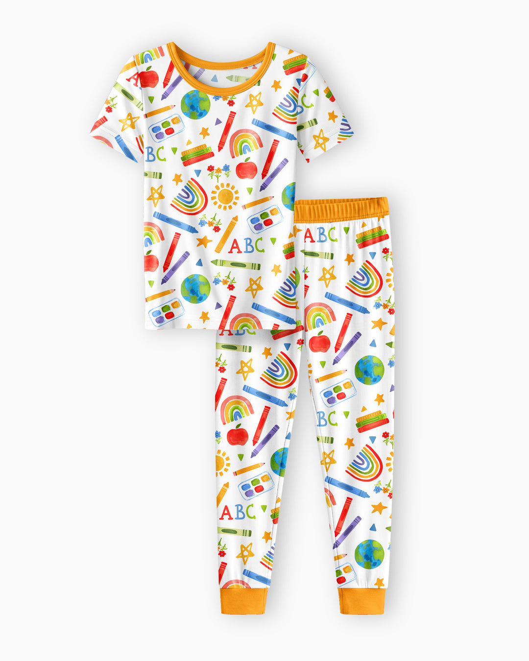 Zweiteiliges, kurzärmliges Pyjama-Set mit Marienkäfern