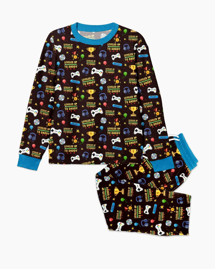 Leveled Up Daddy & Me Matching Bamboo Men's Pajama Set
