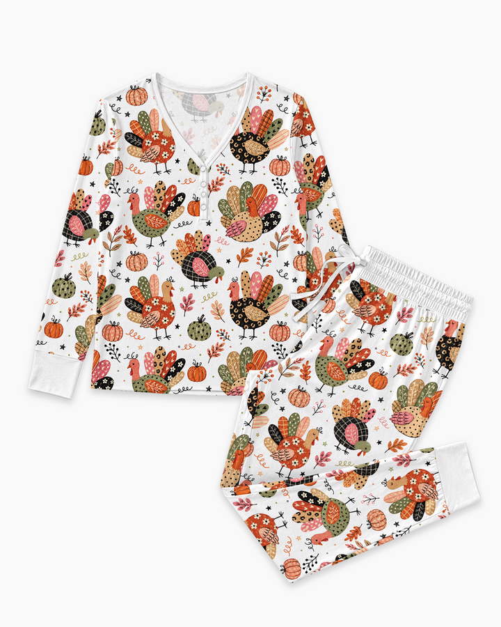 Boho Turkey Bamboo Women Pajama Set