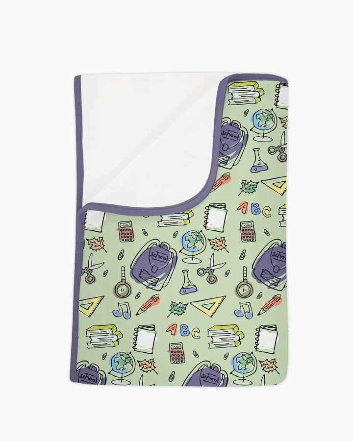 Doodle School Days Bamboo Blanket