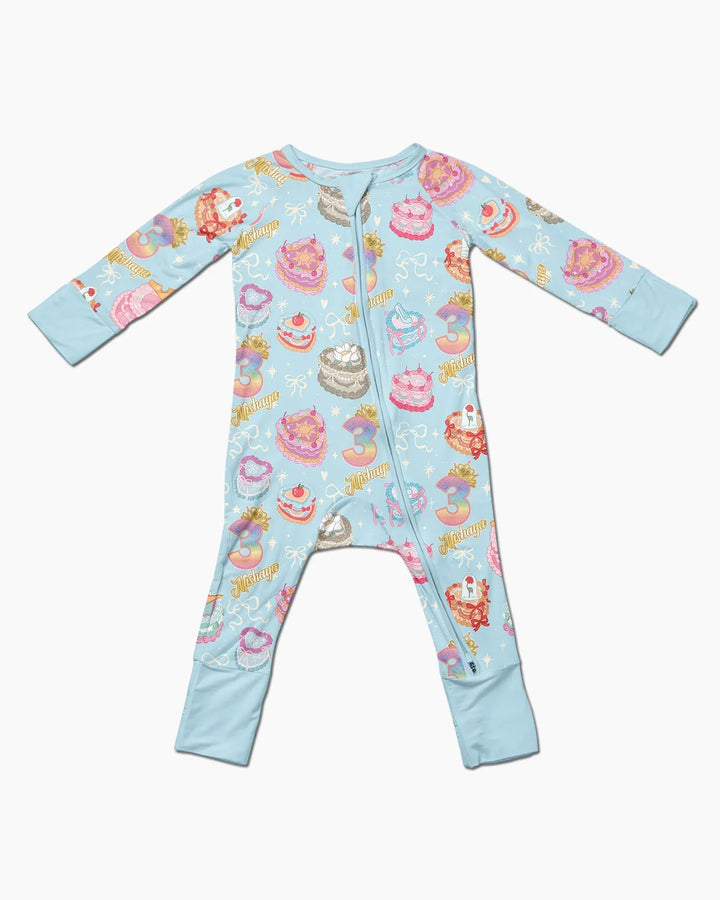 Custom Princess Baby Birthday Bamboo Convertible Zippy