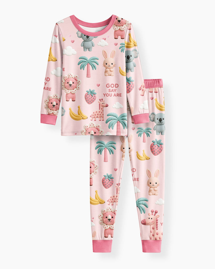 Little Blessings Bamboo Two Piece Long Sleeve Pajama Set