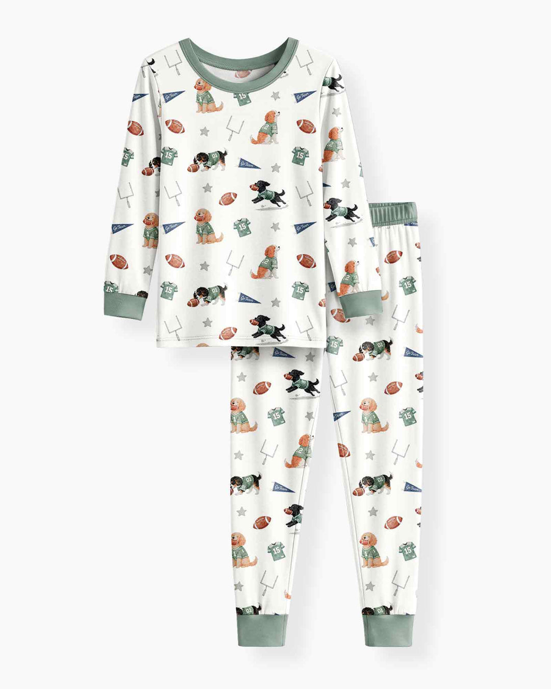 Conjunto de pijama de dos piezas de bambú con mangas largas, plantilla PERSONALIZADA
