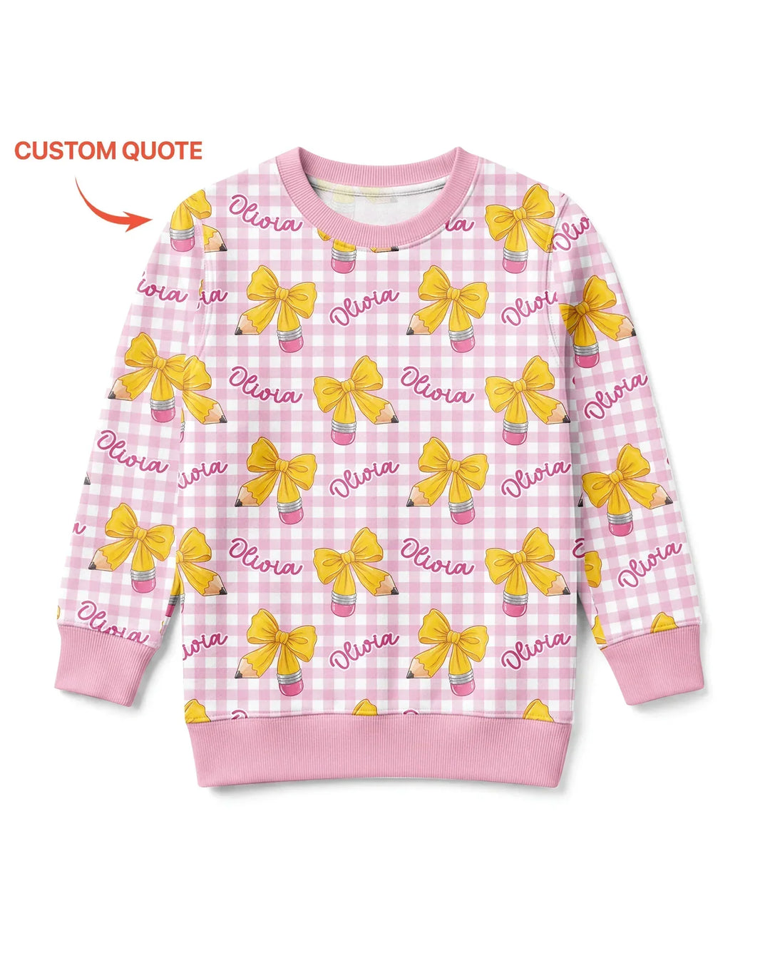 Sudadera de cuello redondo de bambú con plantilla personalizada