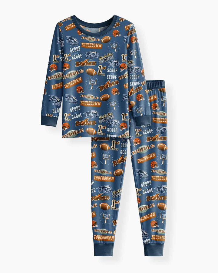 Conjunto de pijama de dos piezas de bambú con mangas largas, plantilla PERSONALIZADA