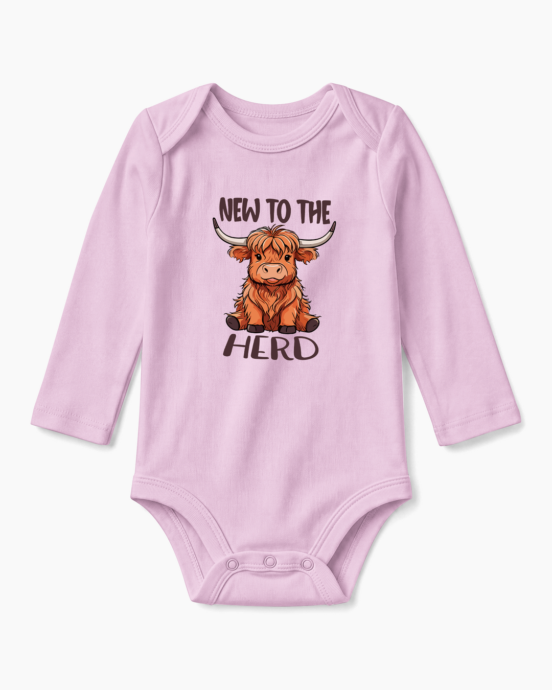 New to the Herd Highland Cow Baby Bamboo Bodysuit