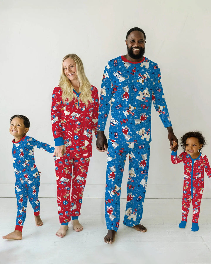 Pijama de bambú Red, White & Woof a juego para mujer y familia