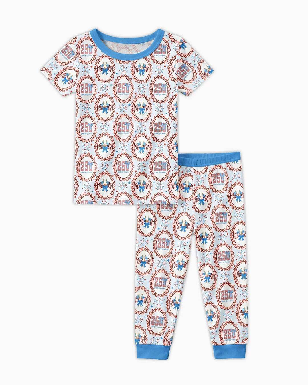 Zweiteiliges, kurzärmliges Pyjama-Set mit Marienkäfern