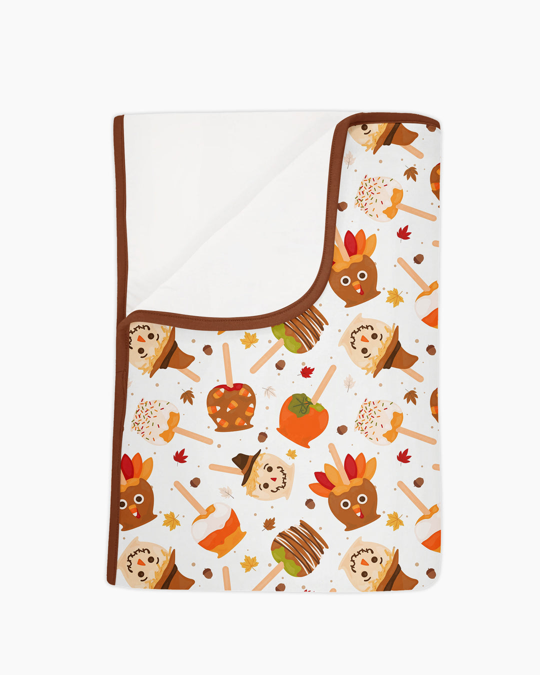 Fall Caramel Apple Family Matching Bamboo Blanket