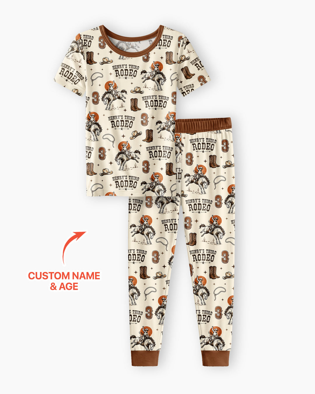 Zweiteiliges, kurzärmliges Pyjama-Set mit Marienkäfern