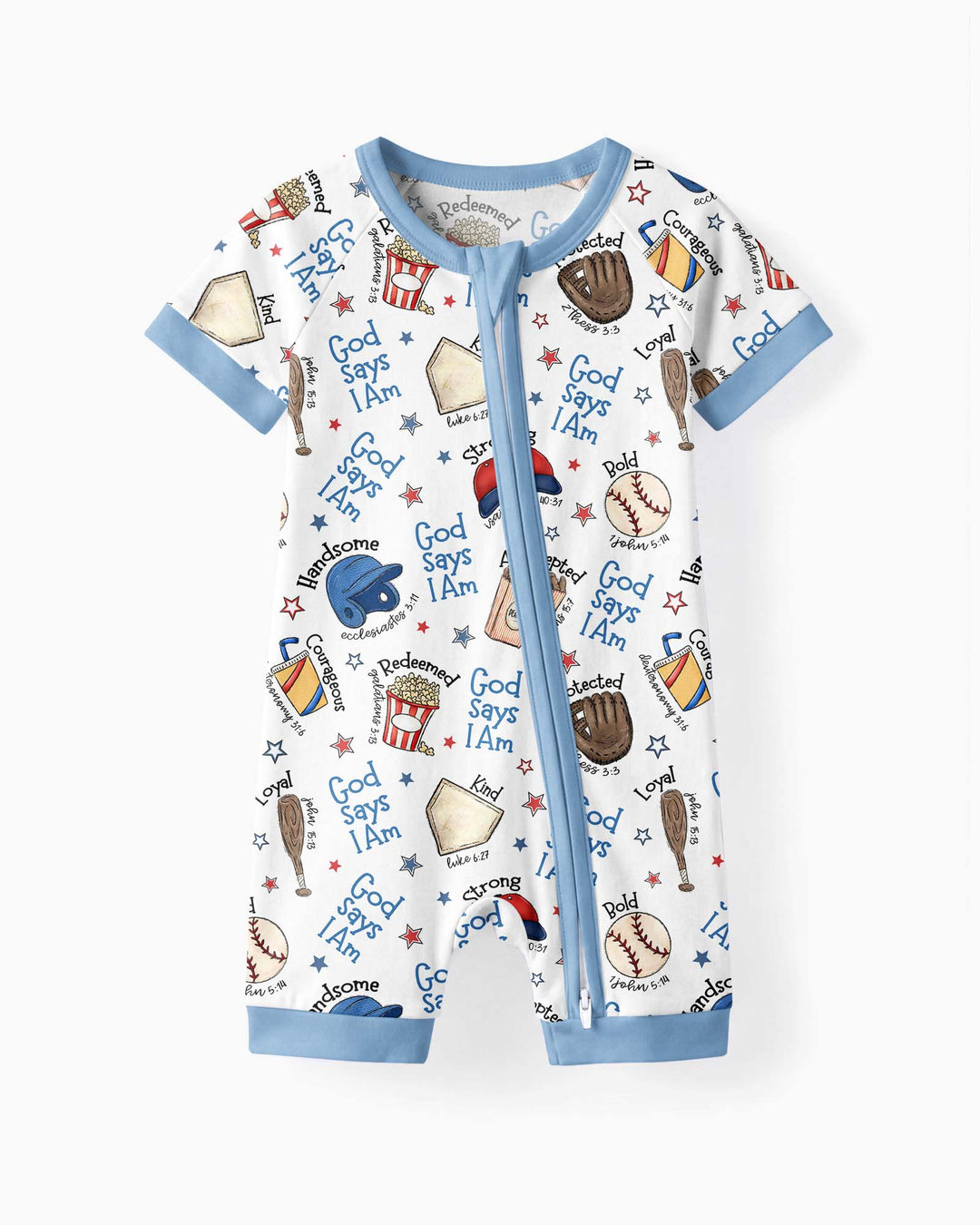 Christian Baseball Bamboo Shorty Zippy