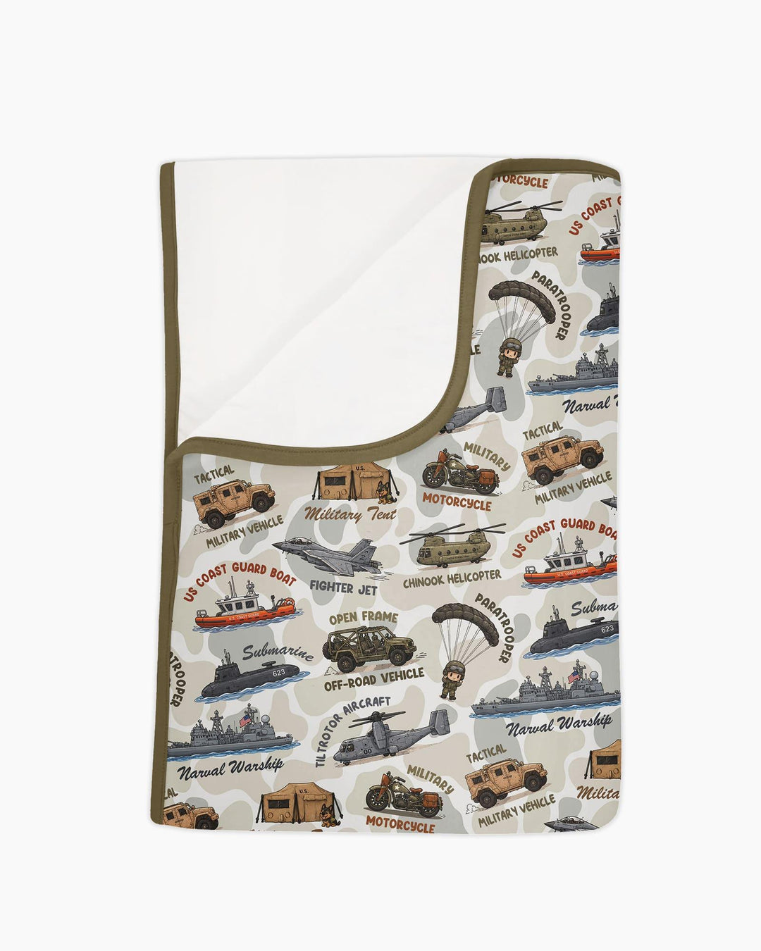 Little Hero Military Family Matching Bamboo Blanket