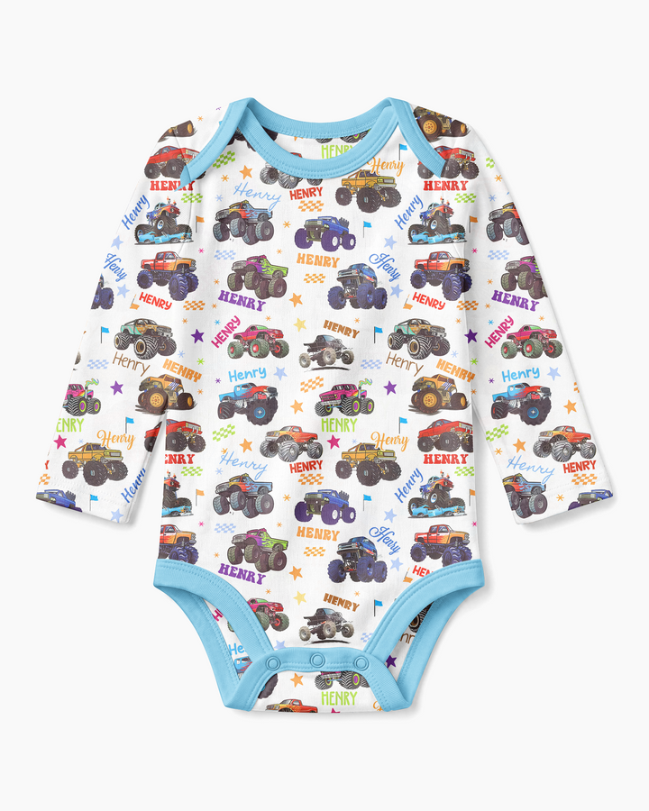 Gerippte Babykleidung mit individuellem Foto - Weich &amp; Skizzenhaft