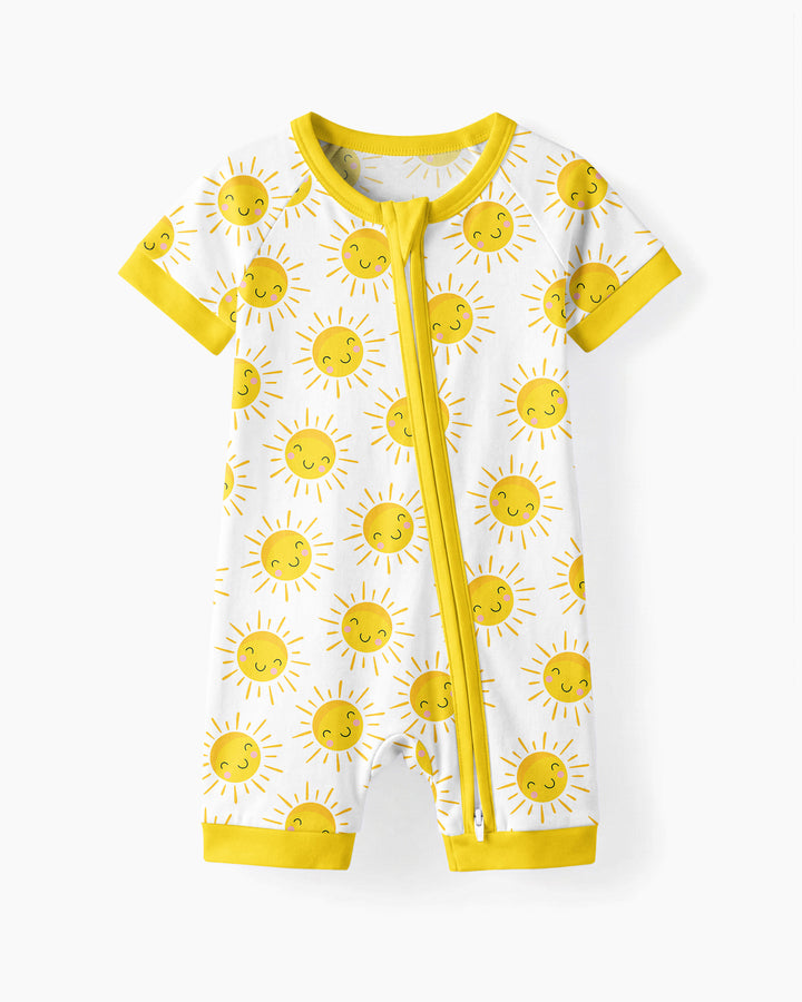 Sunshine Bamboo Shorty Zippered Romper