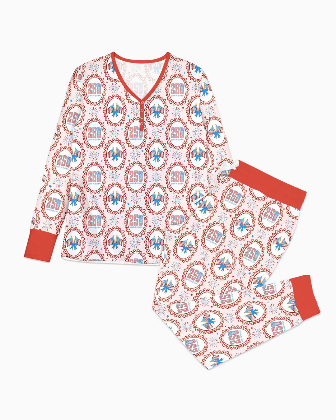 Patriotic Coquette Bamboo Women Pajama Set