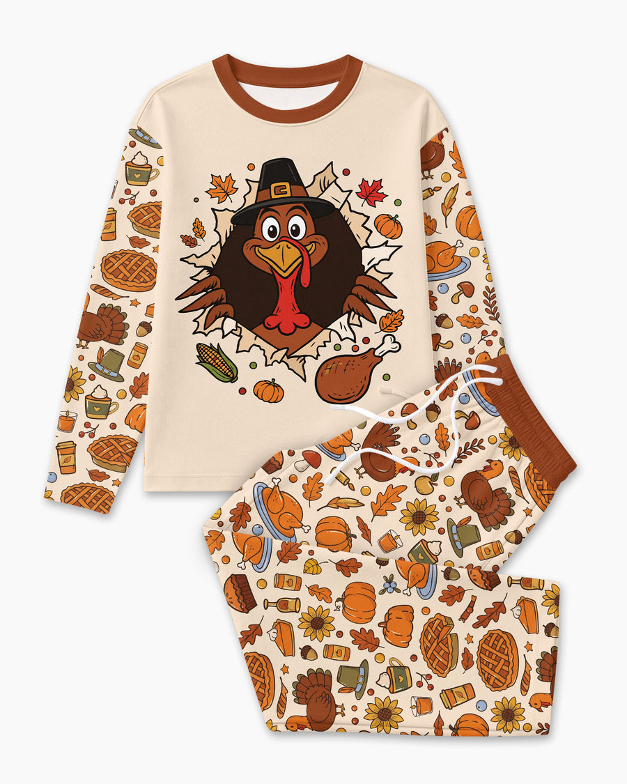 Funny Turkey on Thanksgiving Bamboo Men's Pajama Set – Zumbamboo