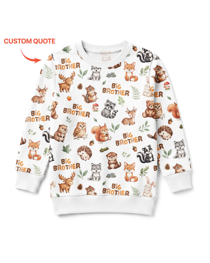 Sudadera de cuello redondo de bambú con plantilla personalizada