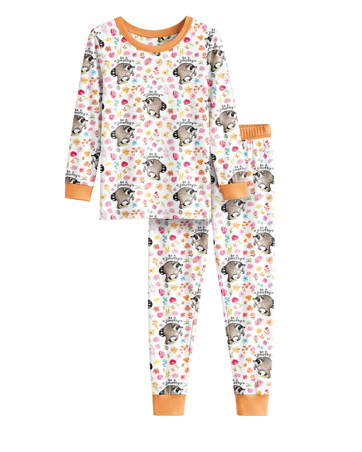 Conjunto de pijama de dos piezas de bambú con mangas largas, plantilla PERSONALIZADA