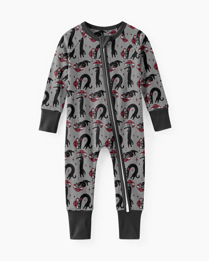 Mushroom Cat Mischief Bamboo Convertible Zippy