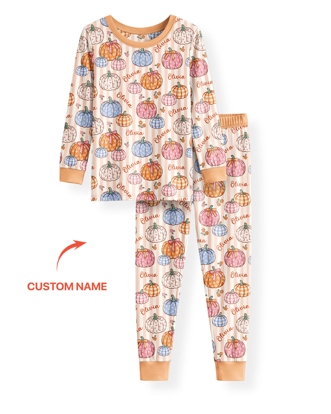 Conjunto de pijama de dos piezas de bambú con mangas largas, plantilla PERSONALIZADA