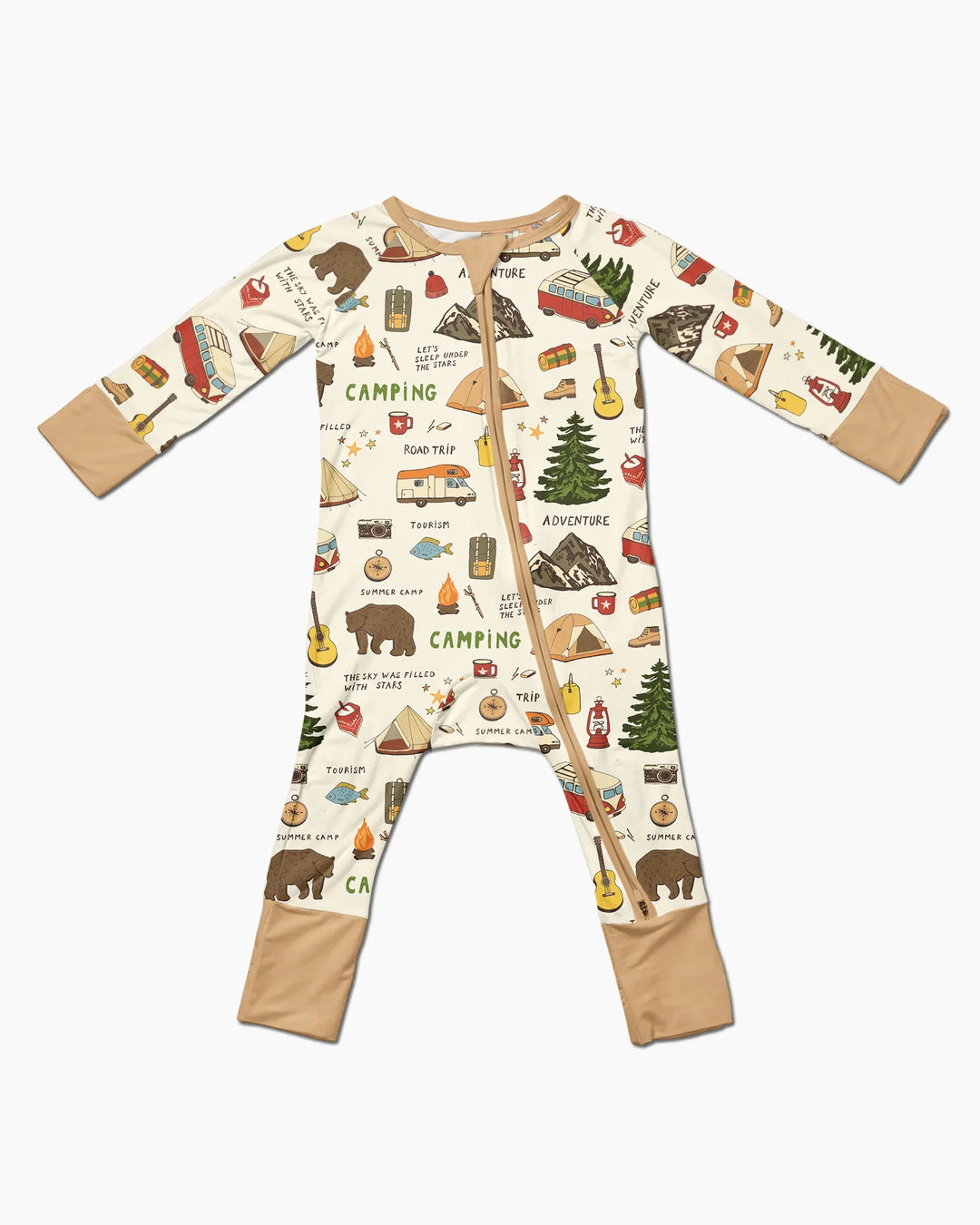 Outdoor Camping Adventure Family Matching Bamboo Convertible Zippy