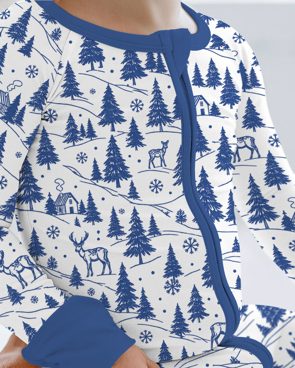 North Pole Train Bamboo Convertible Zippy