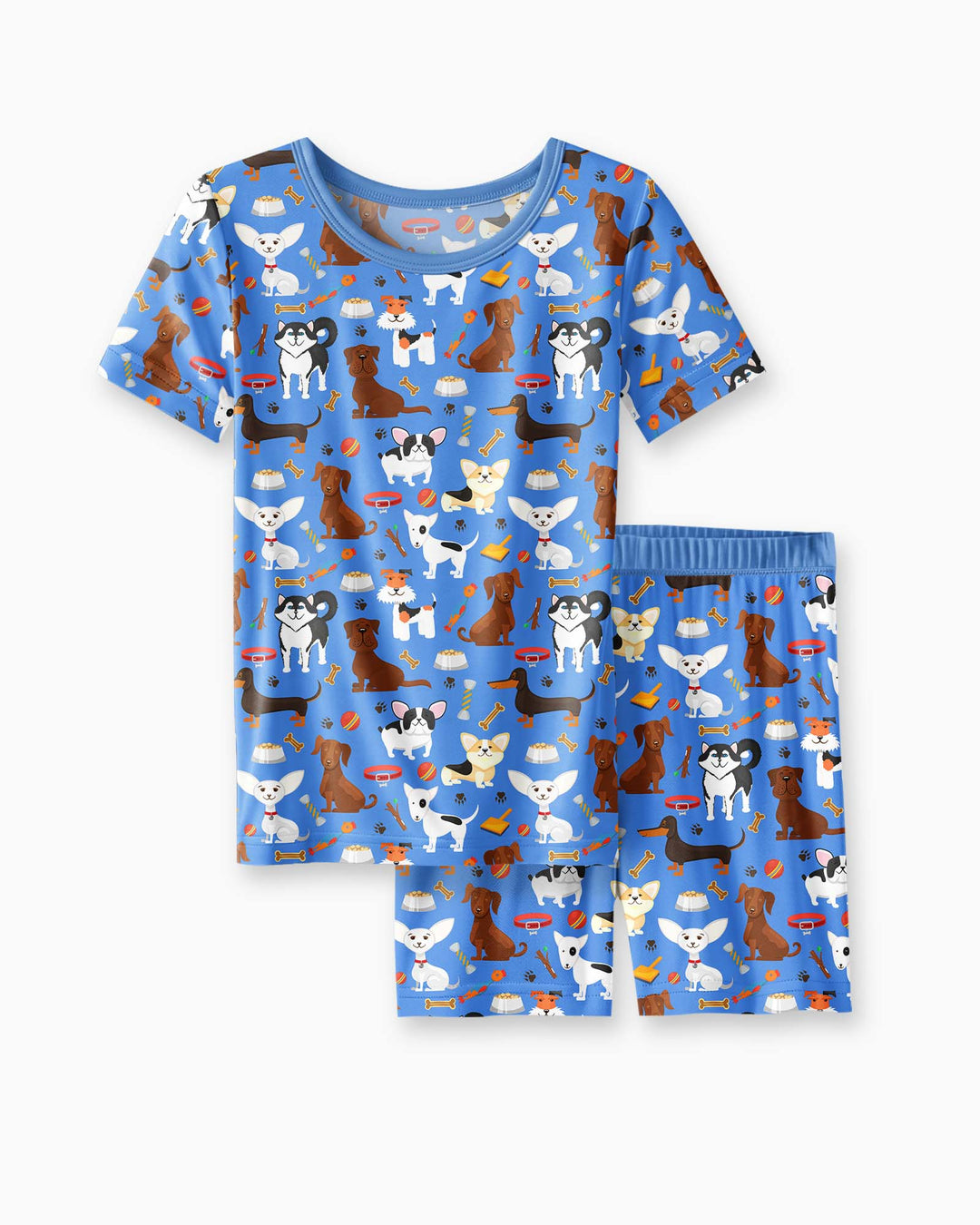 Dapper Dogs Bamboo Two Piece Short Sleeve Shorts Pajama Set