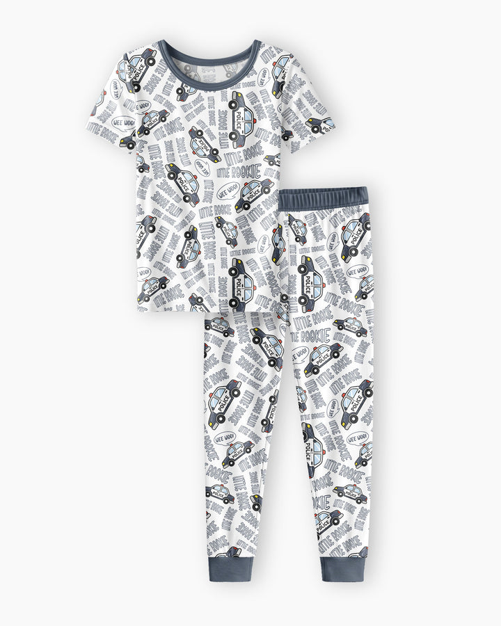 Little Rookie Bamboo Two Piece Short Sleeve Pajama Set