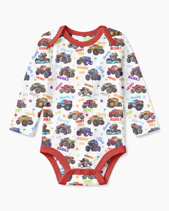Gerippte Babykleidung mit individuellem Foto - Weich &amp; Skizzenhaft