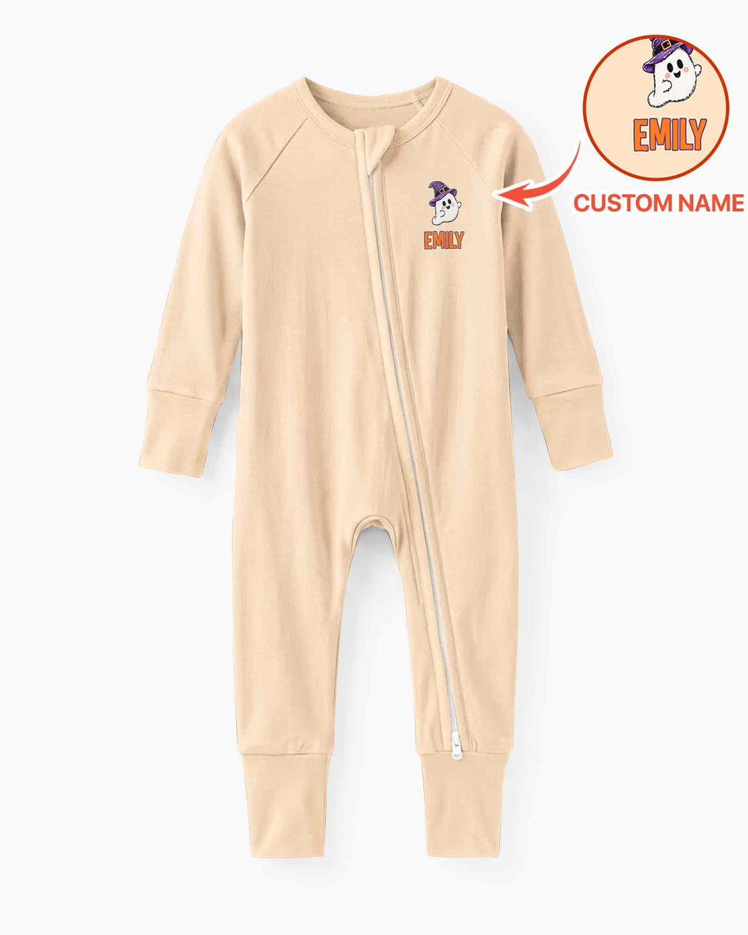 Custom Name Spooky One First Halloween Bamboo Convertible Zippy