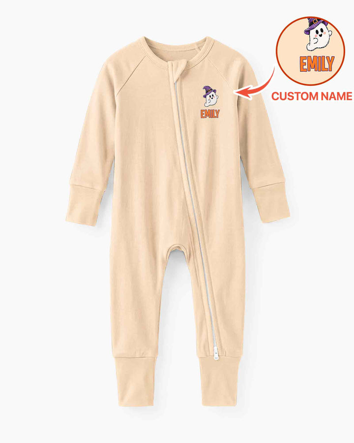 Custom Name Spooky One First Halloween Bamboo Convertible Zippy