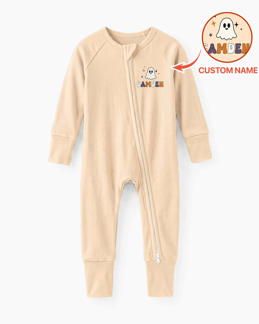 Personalized Spooky One Halloween Baby Bamboo Convertible Zippy