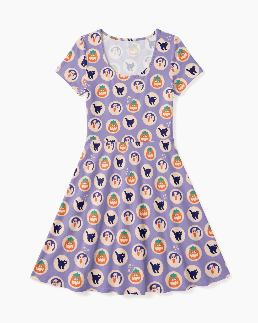 Boo Crew Bamboo Women’s Short Sleeve Twirl Dress