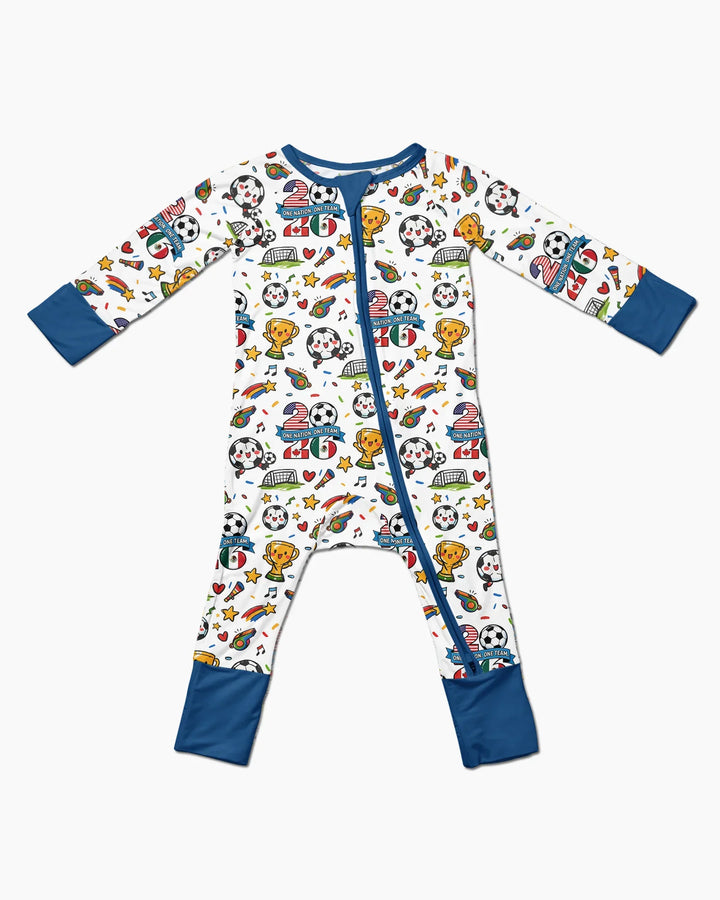 Soccer Fever 2026 Family Matching Bamboo Convertible Zippy