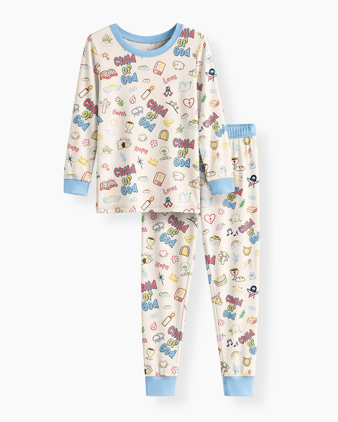 A Child Of God Family Matching Bamboo Two Piece Long Sleeve Pajama Set
