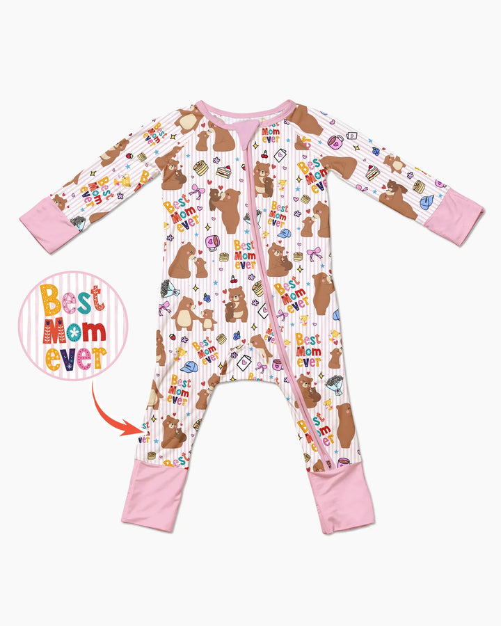 Best Mama Bear Ever Family Matching Bamboo Convertible Zippy