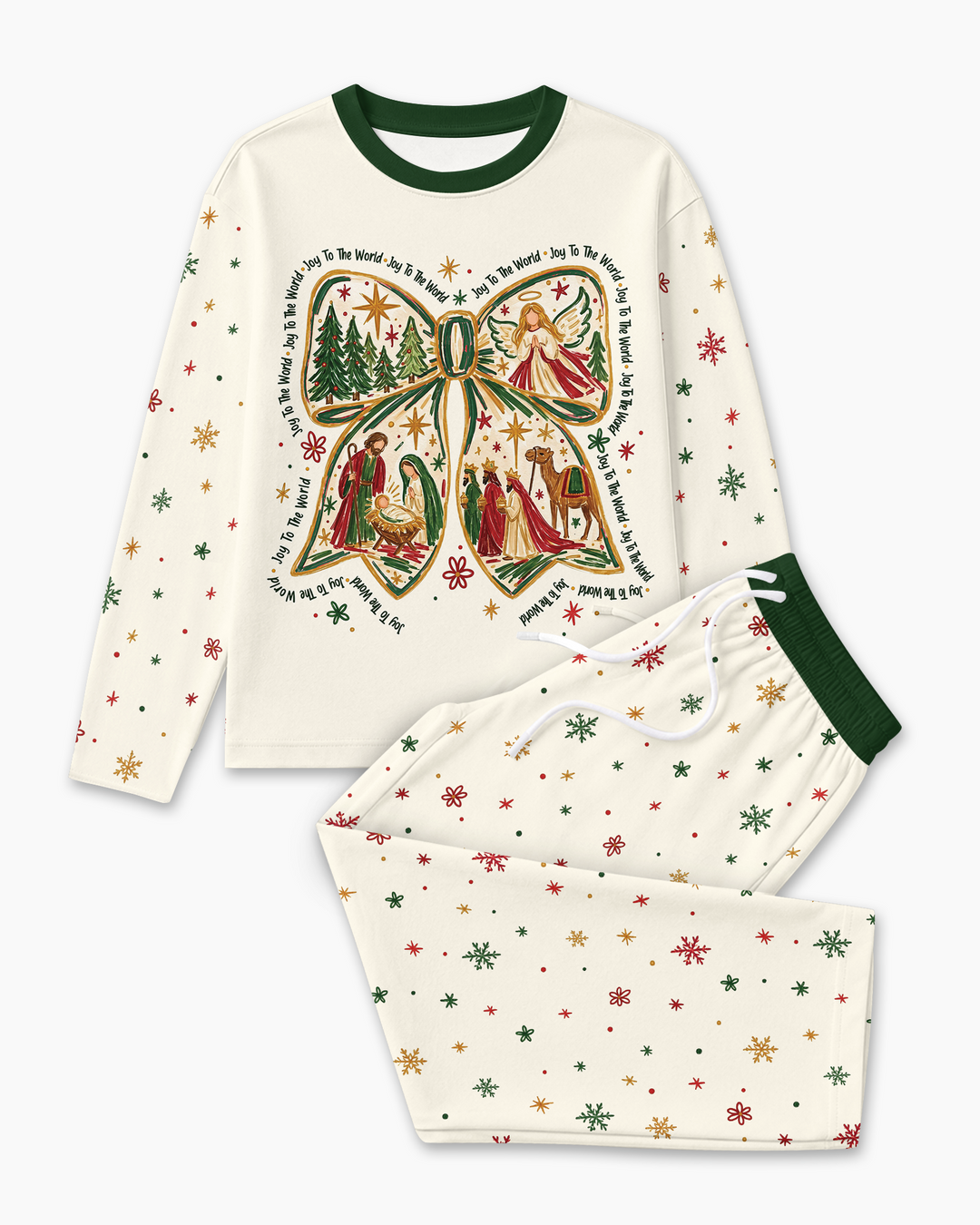 Joy To The World Bamboo Men's Pajama Set