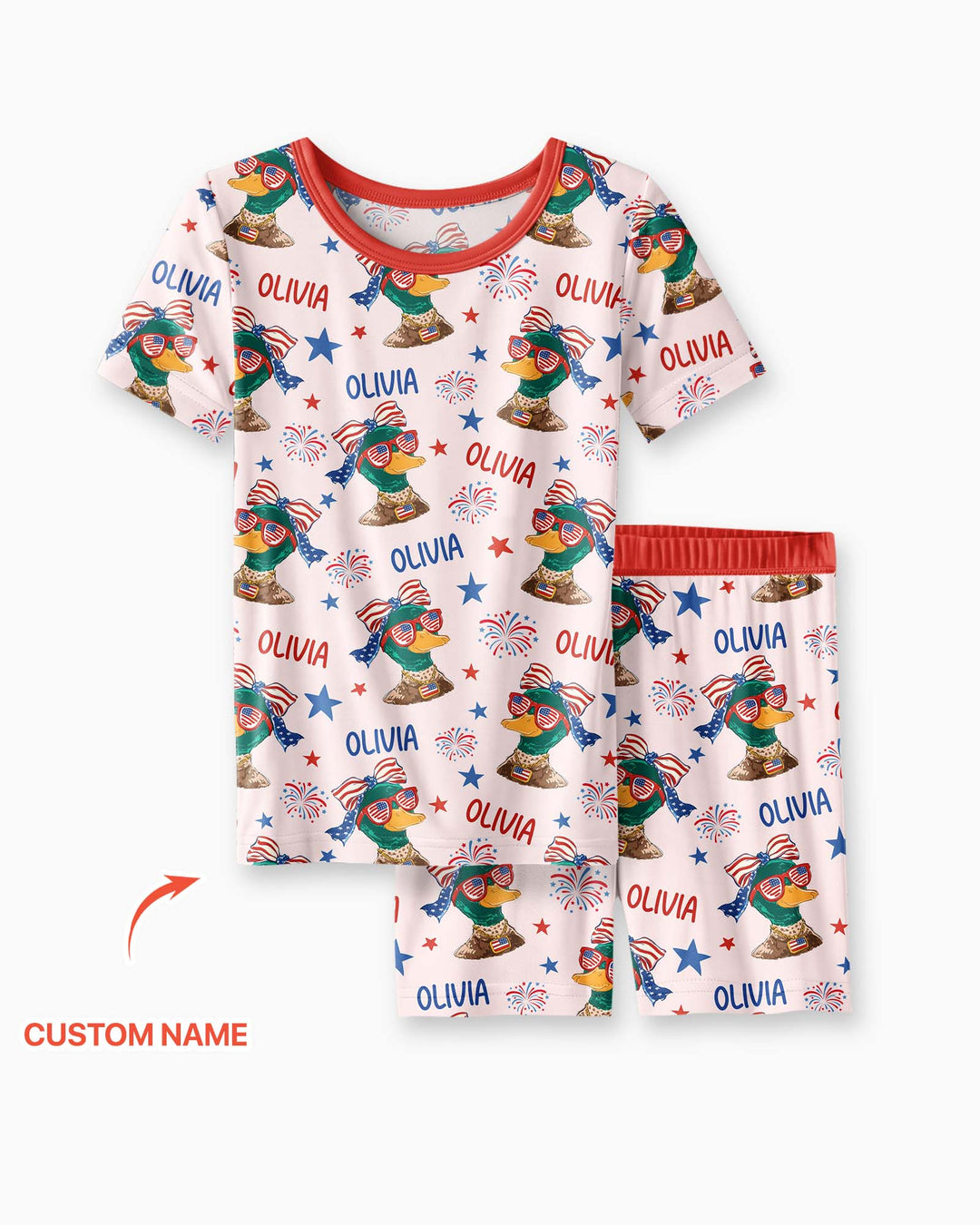 Conjunto de Pijama de Dos Piezas de Bambú con Mangas Cortas y Pantalones Cortos