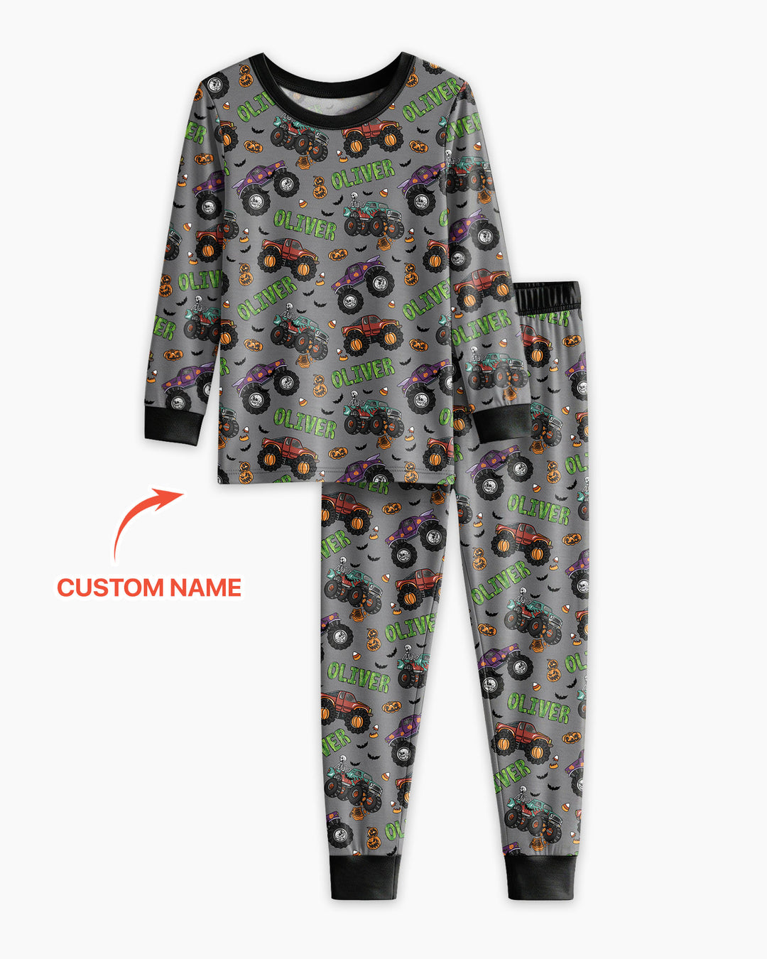 Conjunto de pijama de dos piezas de bambú con mangas largas, plantilla PERSONALIZADA