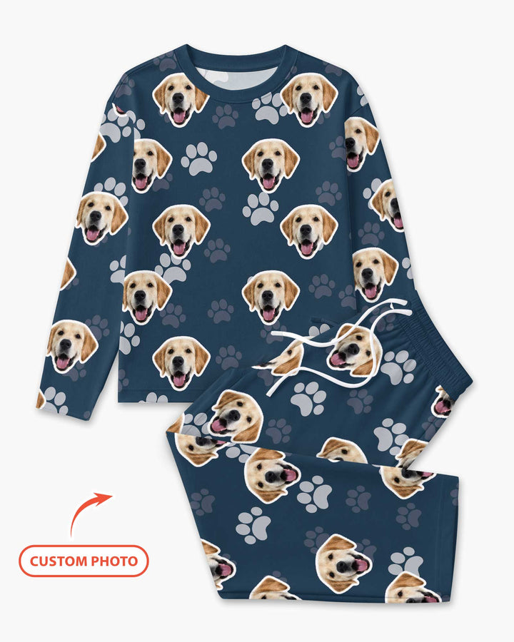 Personalized Dog & Cat Photo Bamboo Men's Pajama Set