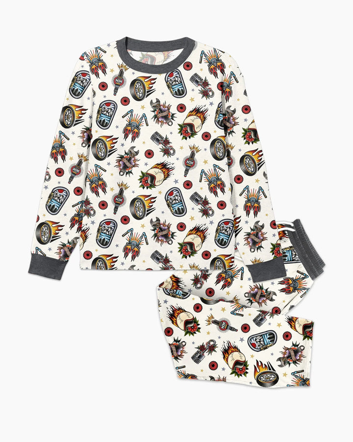 Born to Ride Together Family Matching Bamboo Men's Pajama Set