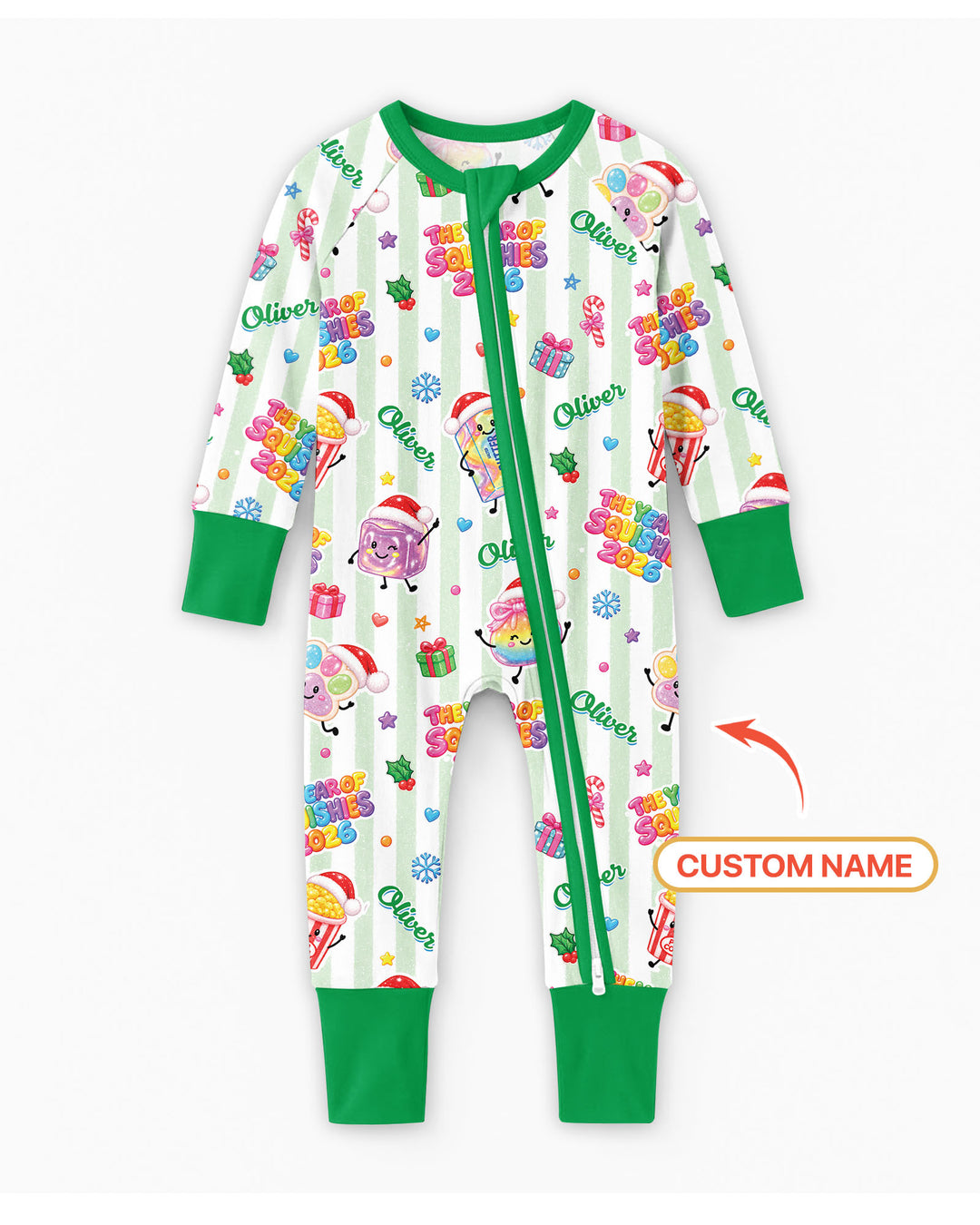 Custom Name The Year of Squishies 2026 Bamboo Convertible Zippy