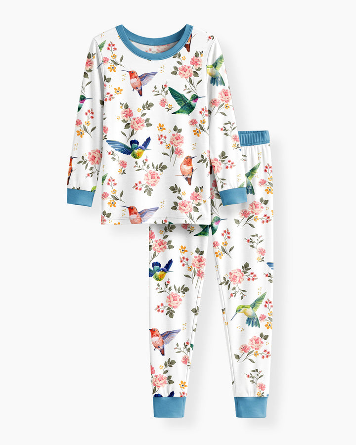 Conjunto de pijama de dos piezas de bambú con mangas largas, plantilla PERSONALIZADA